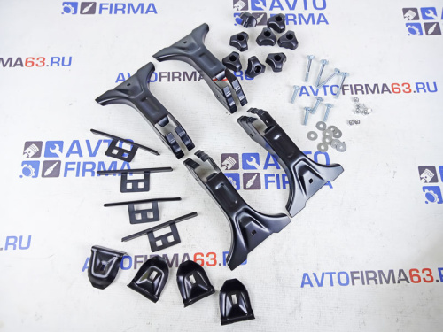 Рейлинги Усиленные с тремя поперечинами на Лада Ларгус c 2012 черный муар в интернет-магазине avtofirma63.ru 