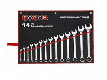 Набор дюймовых комбинированных ключей 14 предметов Force в интернет-магазине avtofirma63.ru 