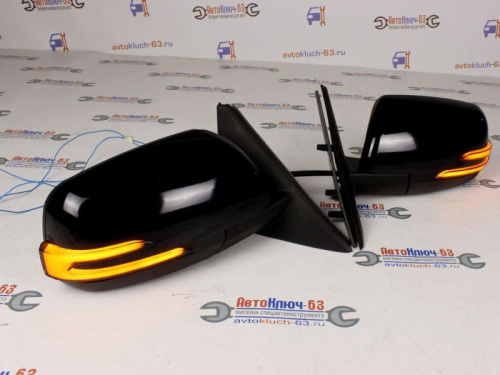 Боковые зеркала для а/м 2110-2112, 2170, 21704 с бегающим повторителем AMG плазма механические в интернет-магазине avtofirma63.ru 