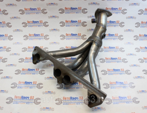 Вставка для замены катализатора (Паук) на ВАЗ 8 клапанный с обманкой и 1 датчиком кислорода 777 Плюс