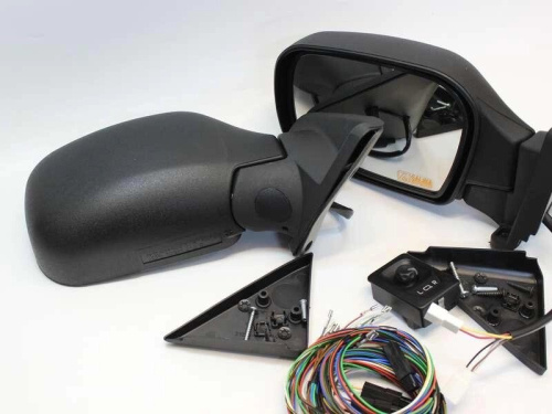 Заводские зеркала для а/м 21214 старого образца с электроприводом, обогревом комплектом проводки и уголков зеркал в интернет-магазине avtofirma63.ru 