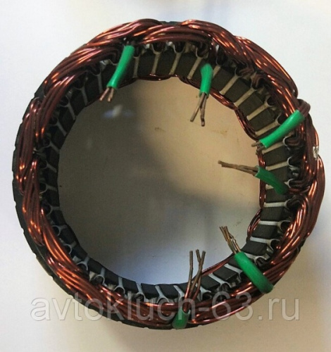 Статор генератора ВАЗ 2170 Лада Гранта с генератором 110А  BOSCH F000BL0652 - F000BLO6E8