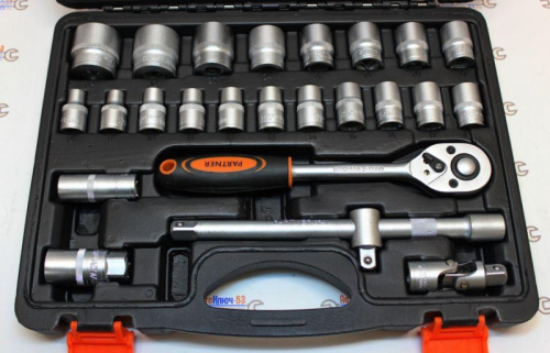 Набор инструментов 37 предметов 1/2" Partner в интернет-магазине avtofirma63.ru 