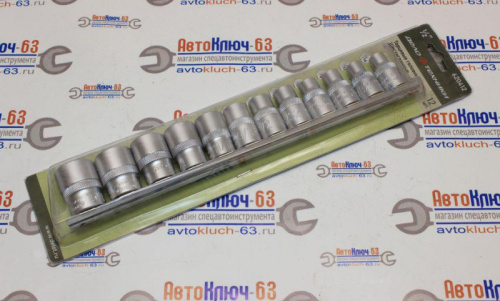 Набор головок 6-ти гранных дюймовых 1/2" 12 предметов в интернет-магазине avtofirma63.ru 