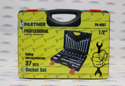Набор инструментов 37 предметов 1/2" Partner в интернет-магазине avtofirma63.ru 