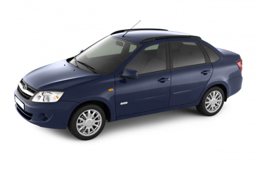 Рейлинги комфорт на Лада Гранта, Калина седан черный муар в интернет-магазине avtofirma63.ru 