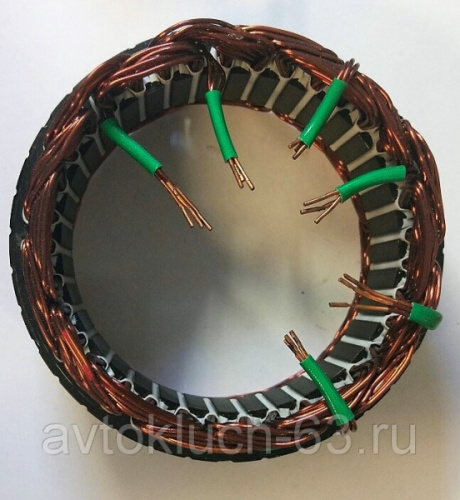 Статор генератора Лада Ларгус, Рено Логан, Сандеро, генератор 90A BOSCH 231007633R.