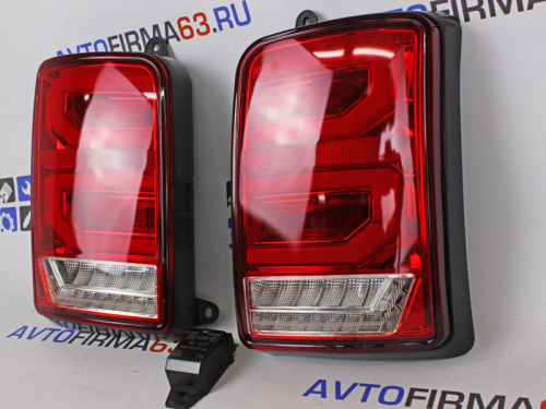 Задние светодиодные фонари Range Rover на 2121, Urban, красные