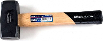 Кувалда с ручкой из дерева гикори 1000 грамм AHM-19100, Licota