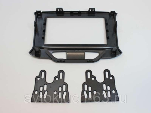 Переходная рамка магнитолы 2DIN Лада Икс Рей с креплениями Переходная рамка магнитолы 2DIN Лада Икс Рей с креплениями