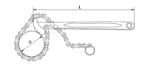 Съемник масляных фильтров цепной Ø 30-110 мм Дело Техники в интернет-магазине avtofirma63.ru 
