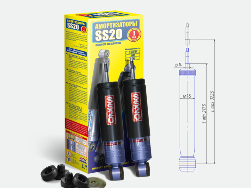 Передние амортизаторы Лада Нива 4х4 SS20 Комфорт ОПТИМА 2121-2905402 в интернет-магазине avtofirma63.ru 