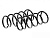 Пружины задней подвески 2108-2112, Калина, Приора стандарт, черные, с переменным шагом Клаксон в интернет-магазине avtofirma63.ru 