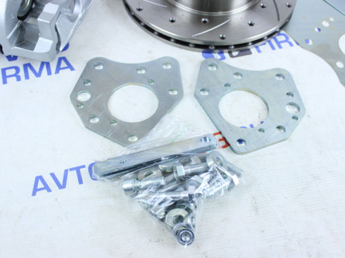 Задние дисковые тормоза R13, вентилируемые с проточками и перфорацией для а/м 2110-13, Дизайн Сервис ЕвроСпорт в интернет-магазине avtofirma63.ru 