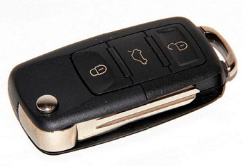 Ключ замка зажигания Ларгус выкидной, без платы, по типу Volkswagen 3 кнопки от интернет-магазина avtofirma63.ru 