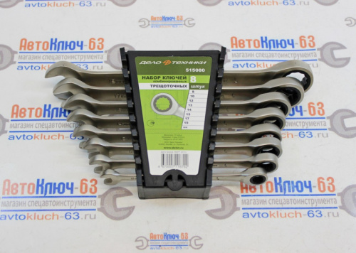 Набор ключей комбинированных трещоточных 8 шт Дело Техники в интернет-магазине avtofirma63.ru 