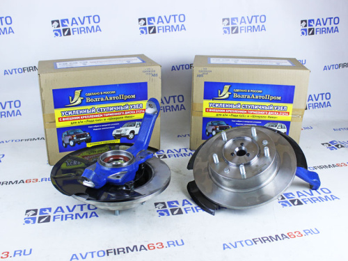 Усиленный ступичный узел с внешним креплением тормозного диска 24 шлица с АБС в сборе с диском на Лада 4x4 Нива