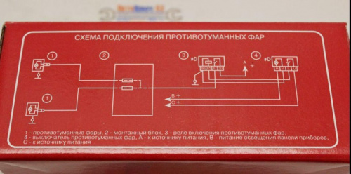 Комплект для подключения ПТФ для а/м 2170