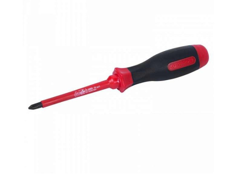 Отвертка крестовая Phillips №2, 100 мм, диэлектрическая KING TONY в интернет-магазине avtofirma63.ru 