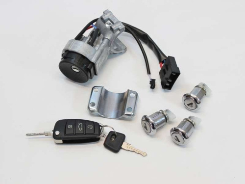 Картинка Выключатель замка зажигания для а/м 2170 с личинками замков дверей с выкидным ключом в интернет-магазине avtofirma63.ru  Выключатель замка зажигания для а/м 2170 с личинками замков дверей с выкидным ключом в интернет-магазине avtofirma63.ru