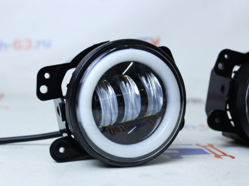 Противотуманные фары на Лада Веста 30w 3 линзы