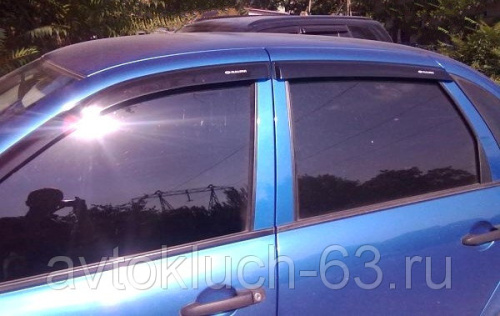 Дефлекторы (ветровики) для окон накладные неломающиеся Samurai 1117-19, Voron Glass в интернет-магазине avtofirma63.ru 