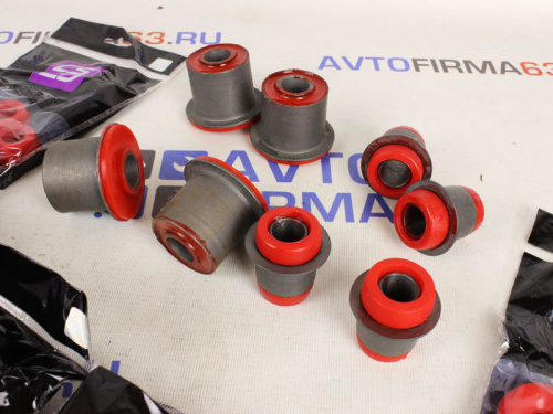 Комплект сайлентблоков и втулок красный полиуретан CS20 Drive на Шевроле Нива в интернет-магазине avtofirma63.ru 