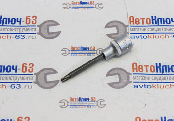 Торцевая головка-бита Torx с отверстием 1/2 T-30H 100 мм Force в интернет-магазине avtofirma63.ru 