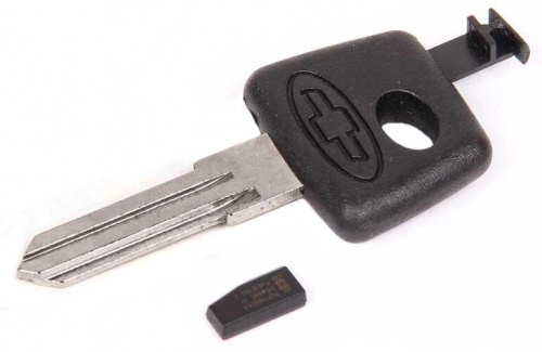 Ключ замка зажигания (рабочий, с чипом) для Шевроле Нива в интернет-магазине avtofirma63.ru 