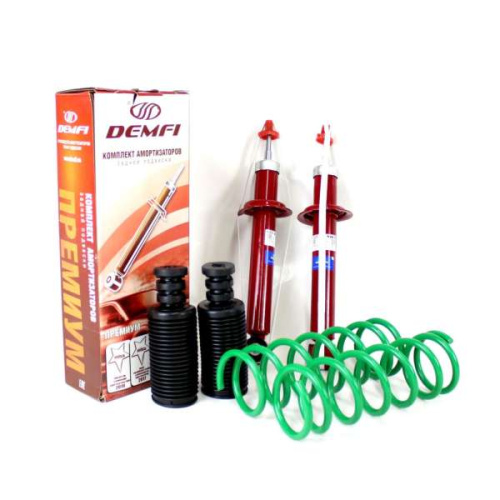 Задние амортизаторы в сборе с занижением -70 мм для Лада Гранта, Гранта ФЛ DEMFI Премиум в интернет-магазине avtofirma63.ru 