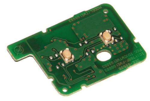 Плата ключа зажигания Renault HITAG 3 PCF 7939 (2 кнопки) в интернет-магазине avtofirma63.ru 