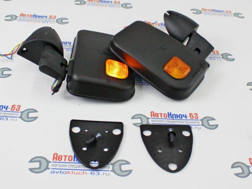 Зеркала заднего вида для а/м 2121 с повторителем, SALINA в интернет-магазине avtofirma63.ru 