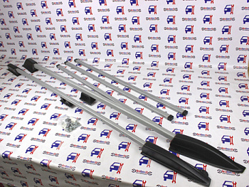 Рейлинги усиленные Лада Ларгус c 2012 с тремя поперечинами серебристый муар в интернет-магазине avtofirma63.ru 