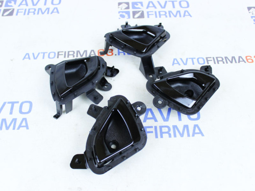 Ручки открывания дверей черные, форма Петля для Лада Гранта FL