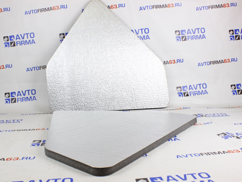 Заводская шумоизоляция капота с термоотражающей пленкой на Лада Нива