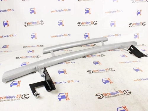 Защита переднего бампера двойная на Шевроле Нива с 2009 г.в. в интернет-магазине avtofirma63.ru 