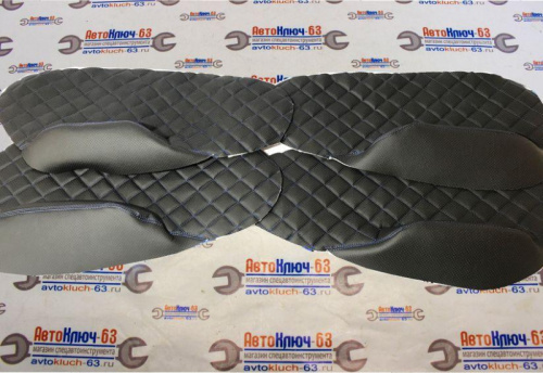 Вставки в двери из экокожи под подлокотник на ВАЗ 2114-15