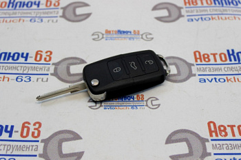 Ключ замка зажигания 1118, 2170, 2190, Datsun, 2123 (выкидной) по типу Volkswagen, 3 кнопки от интернет-магазина avtofirma63.ru 