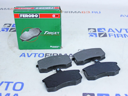 Колодки переднего тормоза, зеленые, оригинал для а/м 2108, 2110, Ferodo в интернет-магазине avtofirma63.ru 