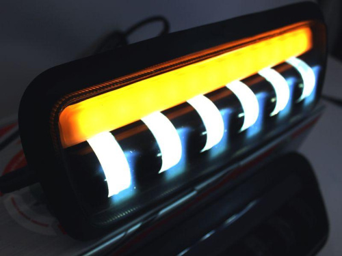 Светодиодные подфарники с ДХО, бегающим поворотником, линзами для 2121, URBAN, BRONTO