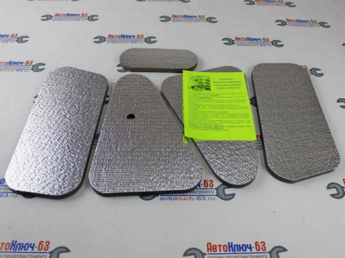 Заводская шумоизоляция капота с термоотражающей пленкой на Лада Ларгус