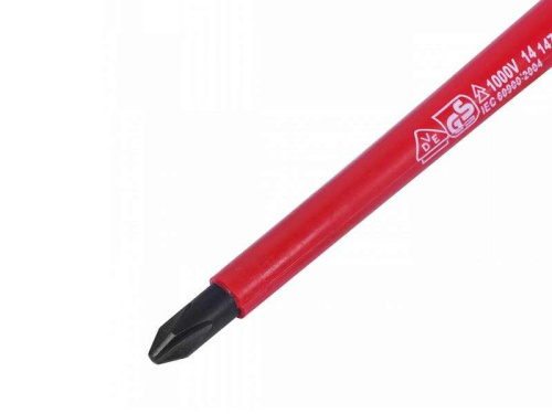 Отвертка крестовая Phillips №2, 100 мм, диэлектрическая KING TONY в интернет-магазине avtofirma63.ru 