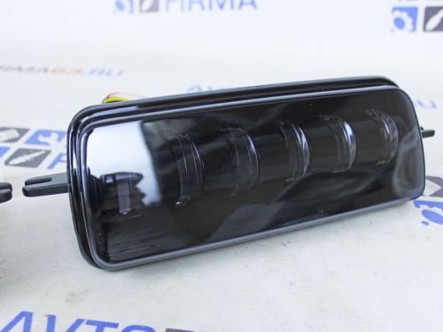 Светодиодные надфарники Лада Нива 6 линз с поворотником