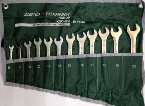 Набор ключей комбинированных 12 шт. Евро планшет Дело Техники в интернет-магазине avtofirma63.ru 