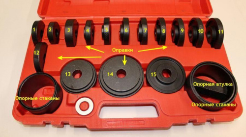 Набор для замены ступичных подшипников, 23 предмета в интернет-магазине avtofirma63.ru 