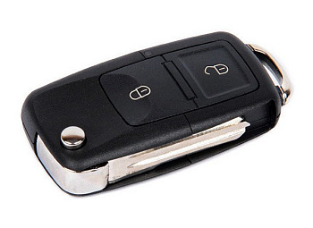 Выкидной ключ замка зажигания для Лада Ларгус, (без платы), в стиле Volkswagen, 2 кнопки в интернет-магазине avtofirma63.ru 