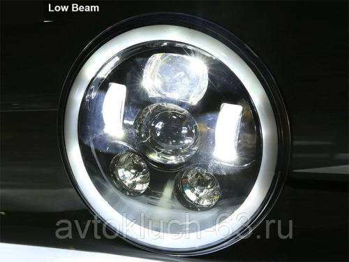 Фары светодиодные Нива 21213, УАЗ тюнинг с габаритом и поворотником 45W JG-S013