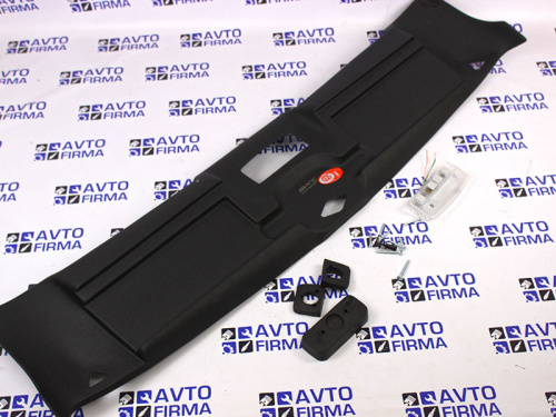 Облицовка потолка черная с плафоном на Лада 4х4 Нива ВАЗ 2121, 2131, 21213, 21214 Комфорт Оптимал