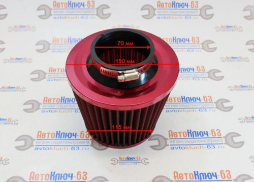 Воздушный фильтр нулевого сопротивления, инжекторный ВАЗ, красный