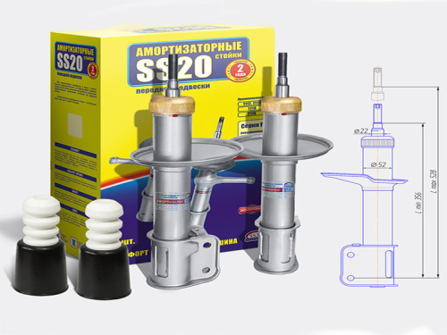 Передние стойки Лада Ларгус SS20 Шоссе в интернет-магазине avtofirma63.ru 